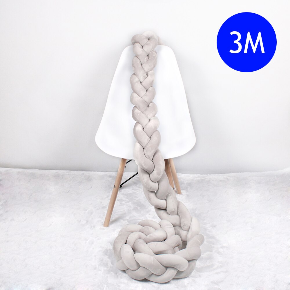 Braided Crib Bumper Baby Cushion